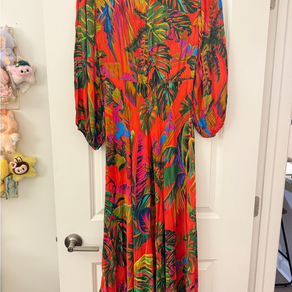 FARM Rio Urban Jungle midi dress. M, NWT - Picture 3 of 4